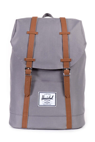 Herschel Supply Co. Retreat Backpack - Grey/Tan Synthetic Leather