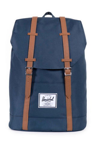 Herschel Supply Co. Retreat Backpack - Navy/Tan Synthetic Leather