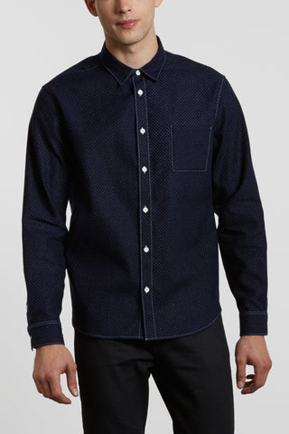 Levi's Made and Crafted Classic Shirt - Indigo Polka Dot