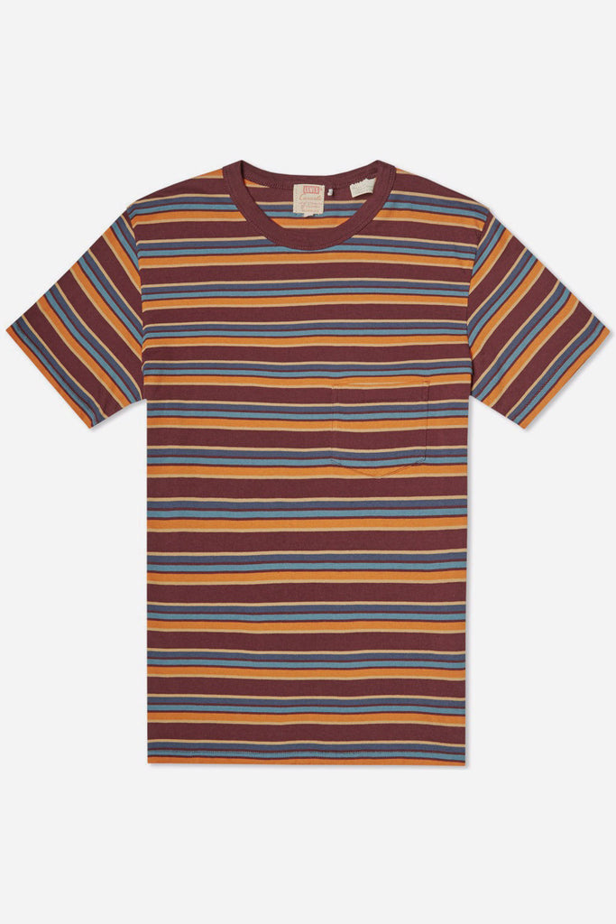 Levi's Vintage Clothing 1960s Striped Tee – Burgundy
