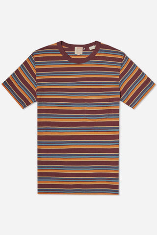 Levi's Vintage Clothing 1960s Striped Tee – Burgundy