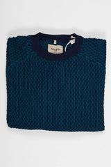 Levi's Made and Crafted Waffle Crew - True Blue