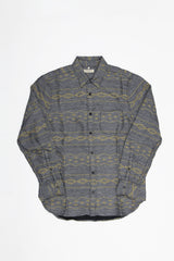 Levi's Made and Crafted One Pocket Shirt - Grey Mele Multi Stripe