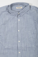 Levi's Made and Crafted One Pocket Shirt - True Blue Mele