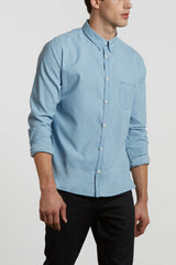 Levi's Made and Crafted One Pocket Shirt - Pale Blue Chambray