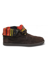 Toms Highlands Brown Suede Stripe Men's Botas